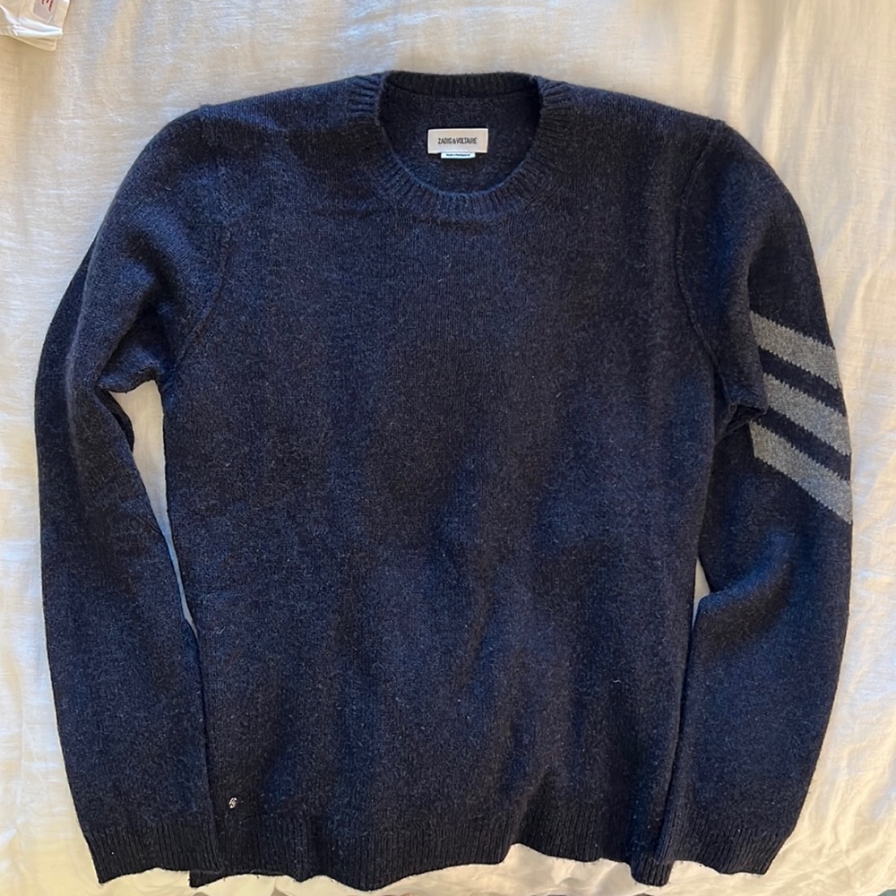Cashmere sweater navy - new